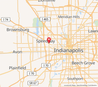Map of Speedway, Indiana