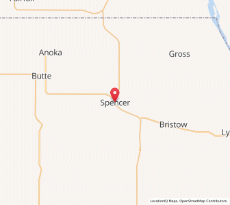 Map of Spencer, Nebraska