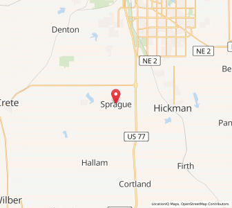 Map of Sprague, Nebraska