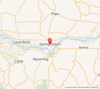 Map of Spring Green, Wisconsin