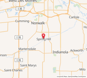 Map of Spring Hill, Iowa