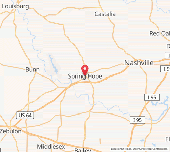 Map of Spring Hope, North Carolina