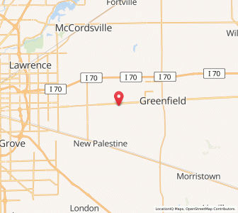 Map of Spring Lake, Indiana