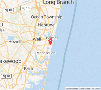 Map of Spring Lake, New Jersey