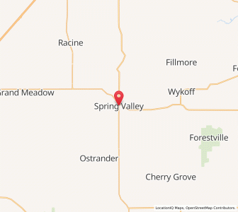 Map of Spring Valley, Minnesota