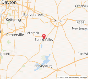 Map of Spring Valley, Ohio