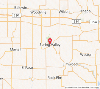 Map of Spring Valley, Wisconsin