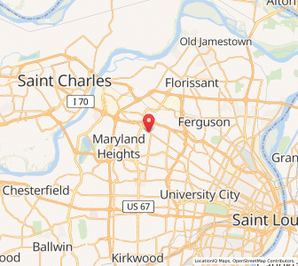 Map of St. Ann, Missouri