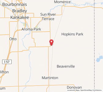 Map of St. Anne, Illinois