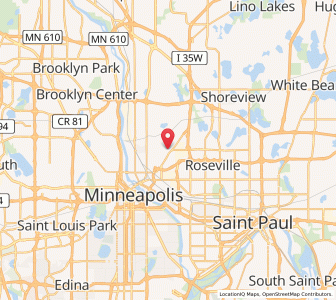 Map of St. Anthony, Minnesota