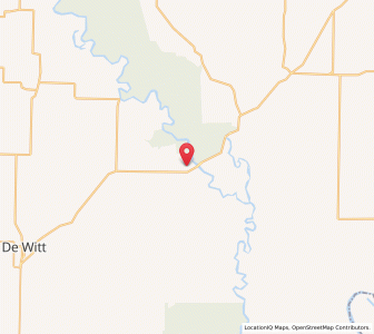 Map of St. Charles, Arkansas