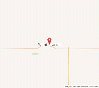 Map of St. Francis, Kansas