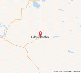 Map of St. Ignatius, Montana