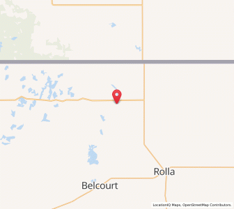 Map of St. John, North Dakota