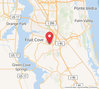 Map of St Johns, Florida