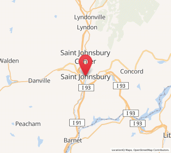 Map of St Johnsbury, Vermont