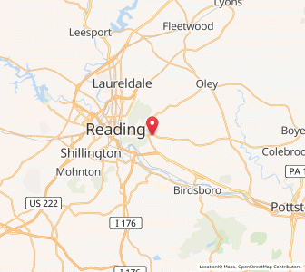 Map of St. Lawrence, Pennsylvania