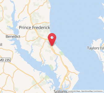 Map of St Leonard, Maryland