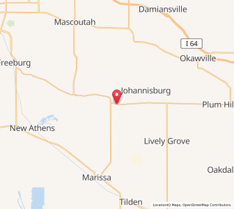 Map of St. Libory, Illinois