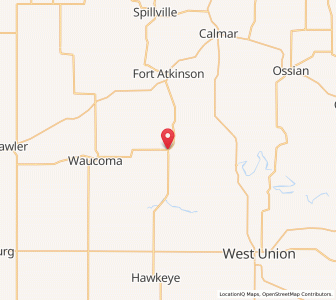 Map of St. Lucas, Iowa