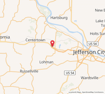 Map of St. Martins, Missouri