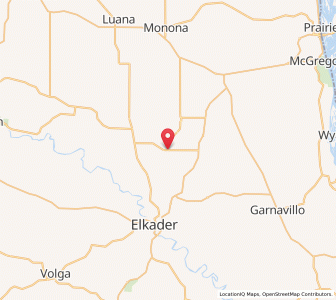 Map of St. Olaf, Iowa