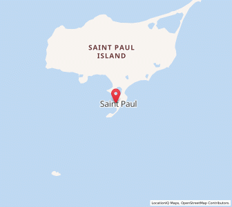 Map of St. Paul, Alaska