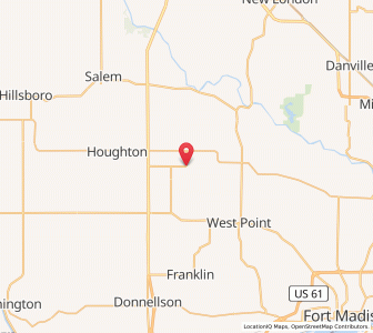 Map of St. Paul, Iowa