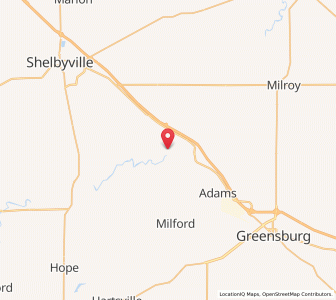 Map of St. Paul, Indiana