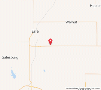 Map of St. Paul, Kansas