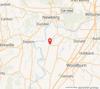 Map of St. Paul, Oregon