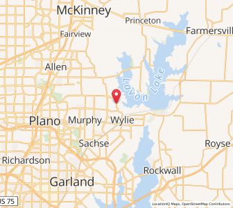 Map of St. Paul, Texas