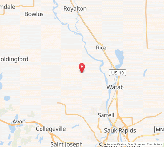 Map of St. Stephen, Minnesota