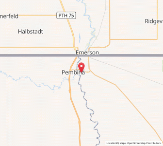 Map of St. Vincent, Minnesota