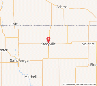 Map of Stacyville, Iowa