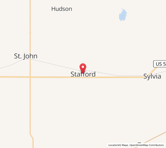 Map of Stafford, Kansas