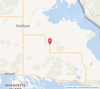 Map of Stalwart, Michigan