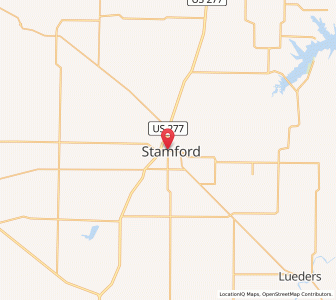 Map of Stamford, Texas