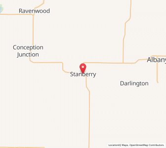 Map of Stanberry, Missouri