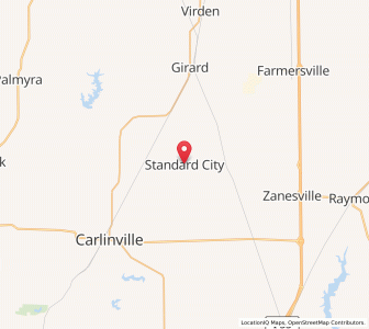 Map of Standard City, Illinois