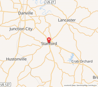 Map of Stanford, Kentucky