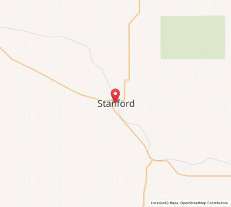 Map of Stanford, Montana