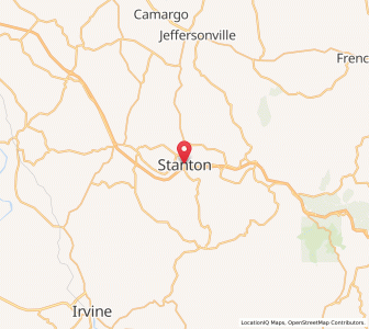 Map of Stanton, Kentucky