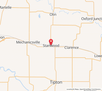 Map of Stanwood, Iowa