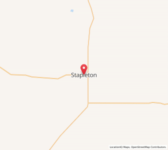 Map of Stapleton, Nebraska