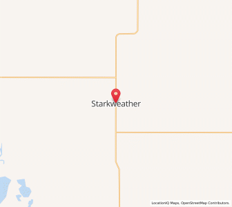 Map of Starkweather, North Dakota