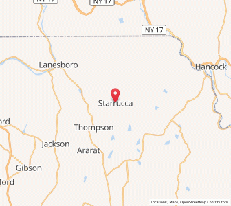 Map of Starrucca, Pennsylvania