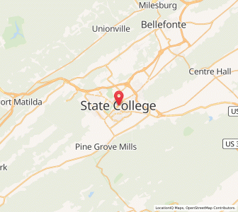 Map of State College, Pennsylvania