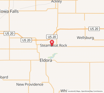 Map of Steamboat Rock, Iowa