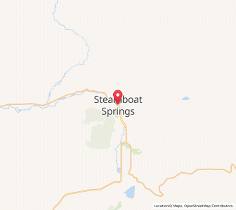 Map of Steamboat Springs, Colorado